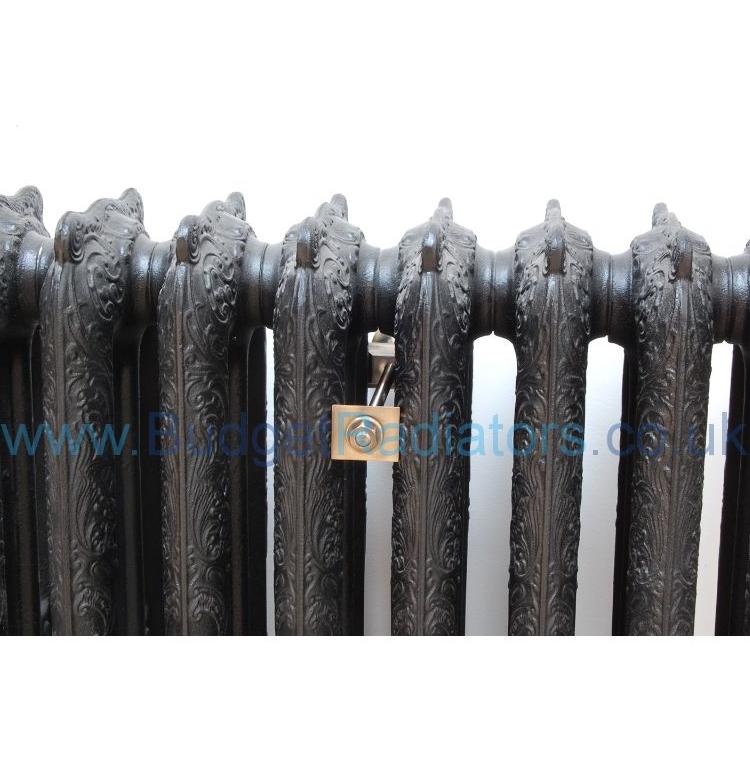 Cast Iron Radiator Luxury Wall Stay - Brass, Old English